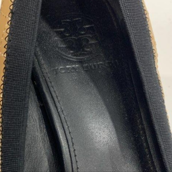 TORY BURCH BROWN/BLK 2.5" HEELS - Picture 3 of 7
